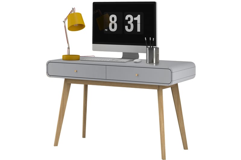 Olivet Skrivebord 120 cm - Grå - Skrivebord