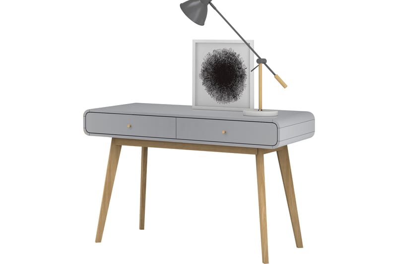 Olivet Skrivebord 120 cm - Grå - Møbler - Bord - Kontorbord - Skrivebord
