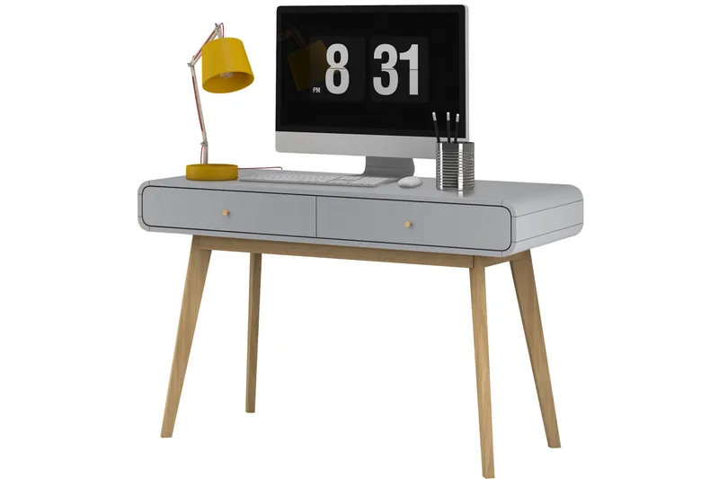 Olivet Skrivebord 120 cm - Grå - Møbler - Bord - Kontorbord - Skrivebord