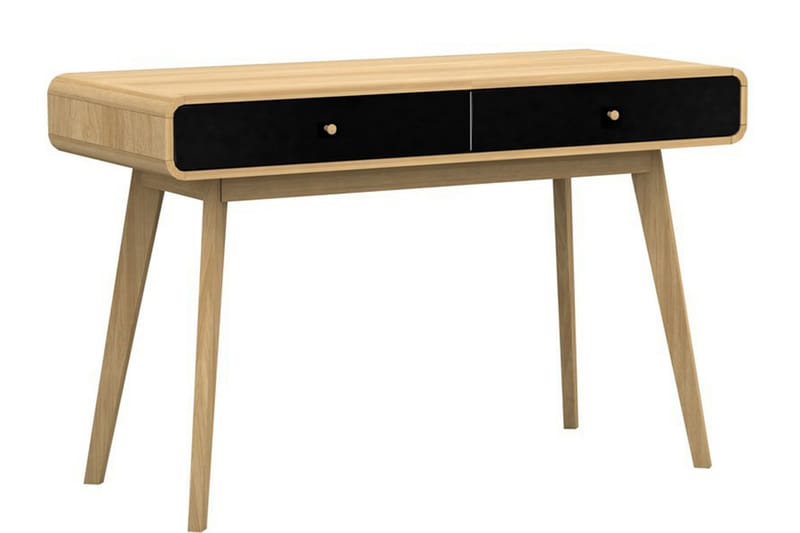 Olivet Skrivebord 120 cm - Natur/Svart - Skrivebord