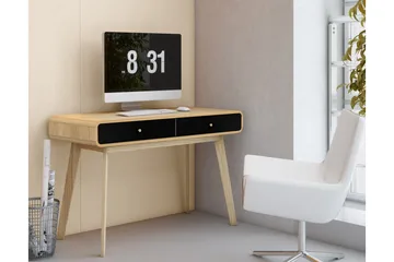 Olivet Skrivebord 120 cm - Natur/Svart - Møbler - Bord - Kontorbord - Skrivebord