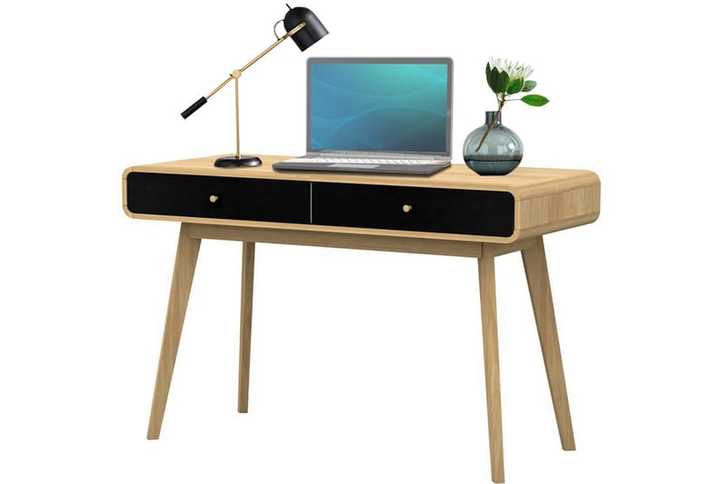 Olivet Skrivebord 120 cm - Natur/Svart - Møbler - Bord - Kontorbord - Skrivebord