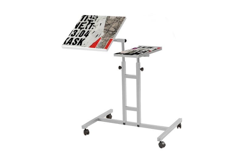 Ollier StåSkrivebord 67 cm - Hvit - Møbler - Bord - Kontorbord - Skrivebord - Hev og senkbart skrivebord