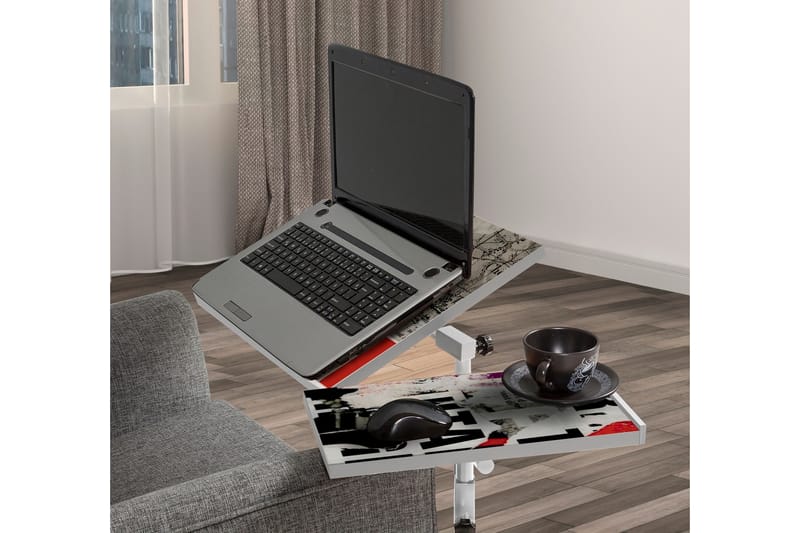 Ollier StåSkrivebord 67 cm - Hvit - Møbler - Bord - Kontorbord - Skrivebord - Hev og senkbart skrivebord