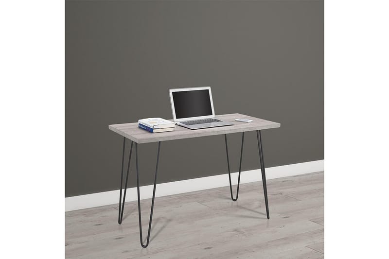 Owen Skrivebord 102 cm Grå/Svart - Dorel Home - Møbler - Bord - Kontorbord - Skrivebord