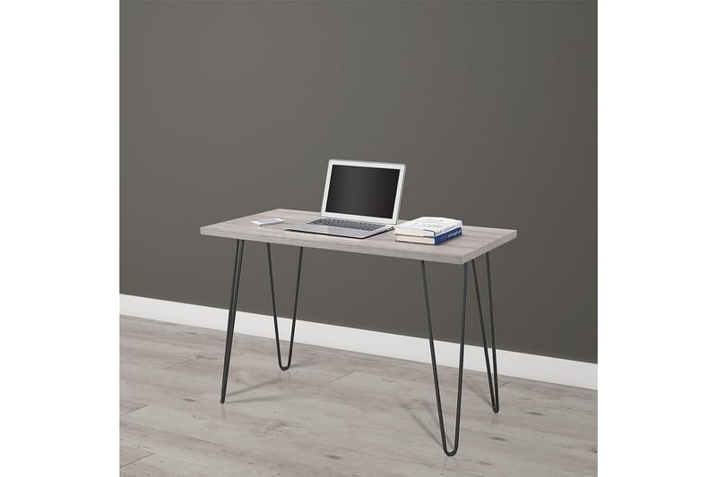 Owen Skrivebord 102 cm Grå/Svart - Dorel Home - Møbler - Bord - Kontorbord - Skrivebord