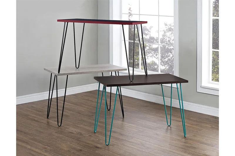 Owen Skrivebord 102 cm Grå/Svart - Dorel Home - Møbler - Bord - Kontorbord - Skrivebord