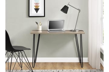 Owen Skrivebord 102 cm Natur/Svart - Dorel Home - Møbler - Bord - Kontorbord - Skrivebord