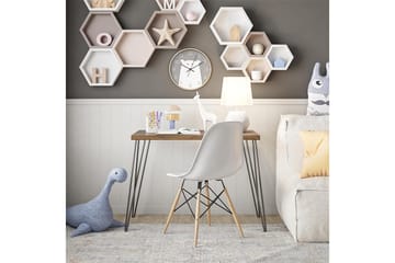 Owen Skrivebord 102 cm Valnøttsbrun/Svart - Dorel Home - Møbler - Bord - Kontorbord - Skrivebord