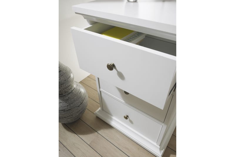 Paris skrivebord 130 cm - Hvit - Møbler - Bord - Kontorbord - Skrivebord