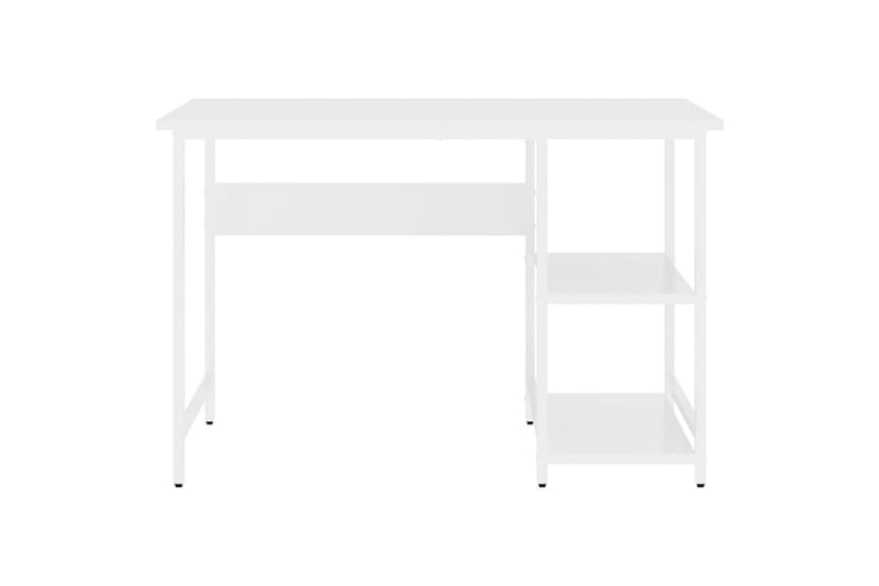 PC-bord hvit 105x55x72 cm MDF og metall - Hvit - Møbler - Bord - Kontorbord - Skrivebord
