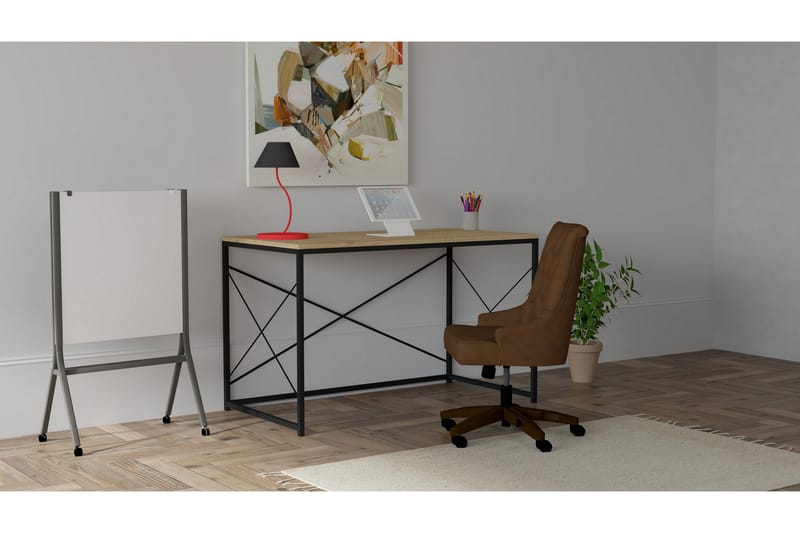 Piaam Skrivebord 121x72x121 cm - Blå - Møbler - Bord - Kontorbord - Skrivebord