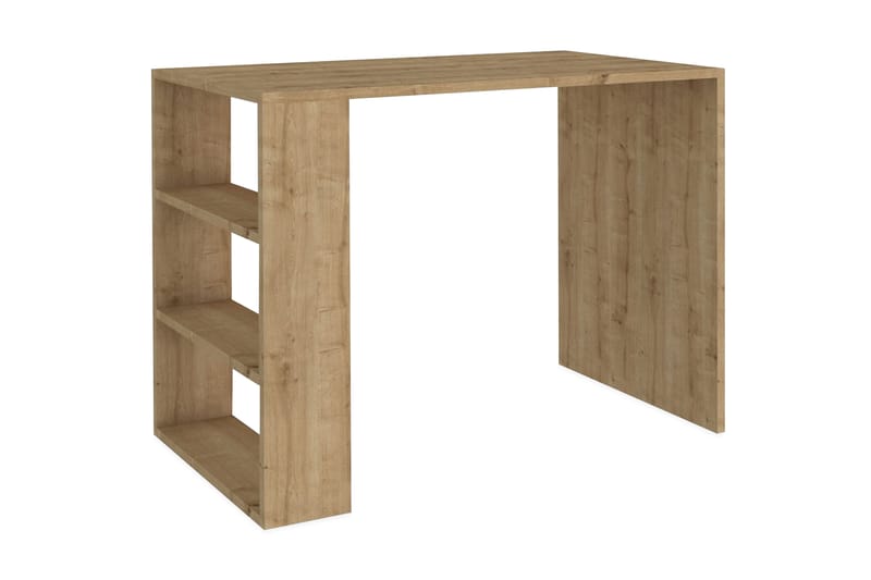 Postlethwaite Skrivebord 90 cm med Oppbevaringshyller - Valnøttsbrun - Møbler - Bord - Kontorbord - Skrivebord