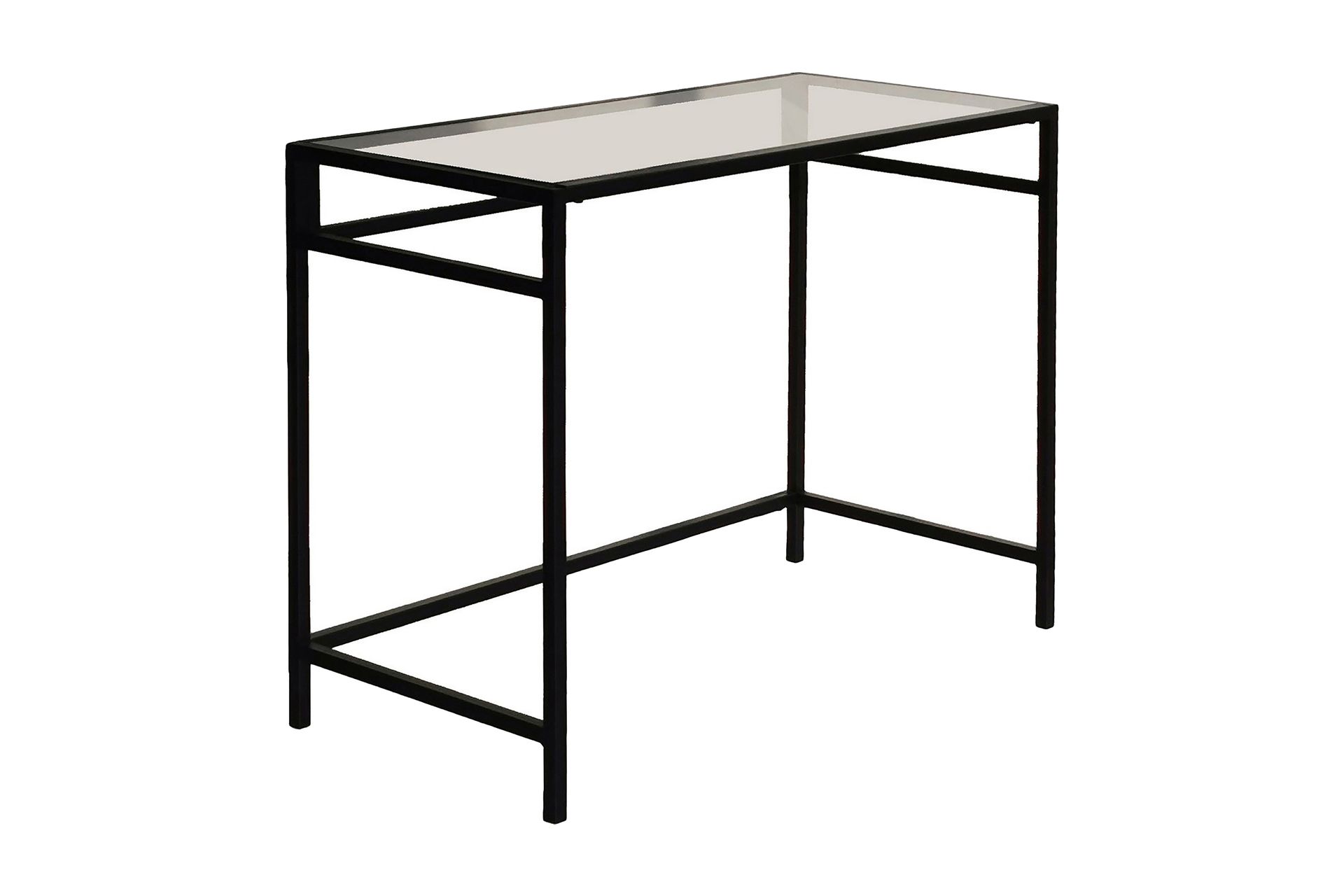 Sabani Skrivebord 100 cm - Glass/Svart - Møbler - Bord - Kontorbord - Skrivebord