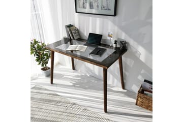 Sabani Skrivebord 110 cm - Glass/Valnøttbrun - Møbler - Bord - Kontorbord - Skrivebord