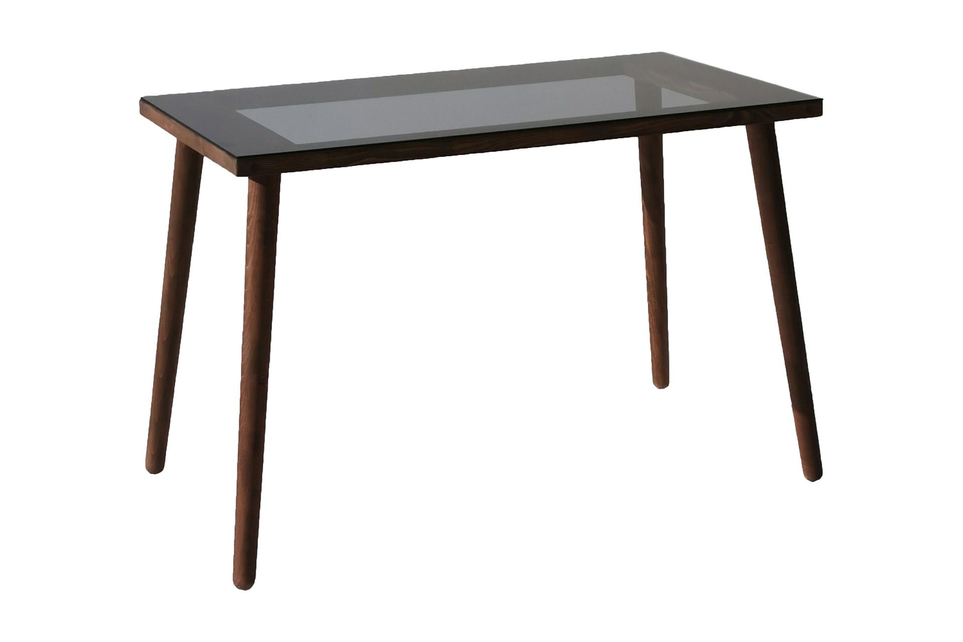 Sabani Skrivebord 110 cm - Glass/Valnøttbrun