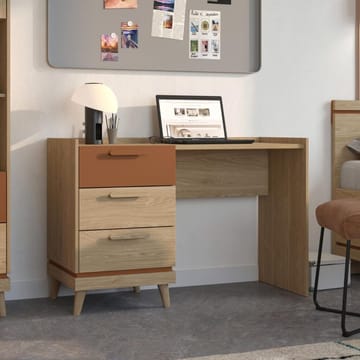 Skrivebord Scandi med 3 skuffer - Oljet eik - Møbler - Bord - Kontorbord - Skrivebord