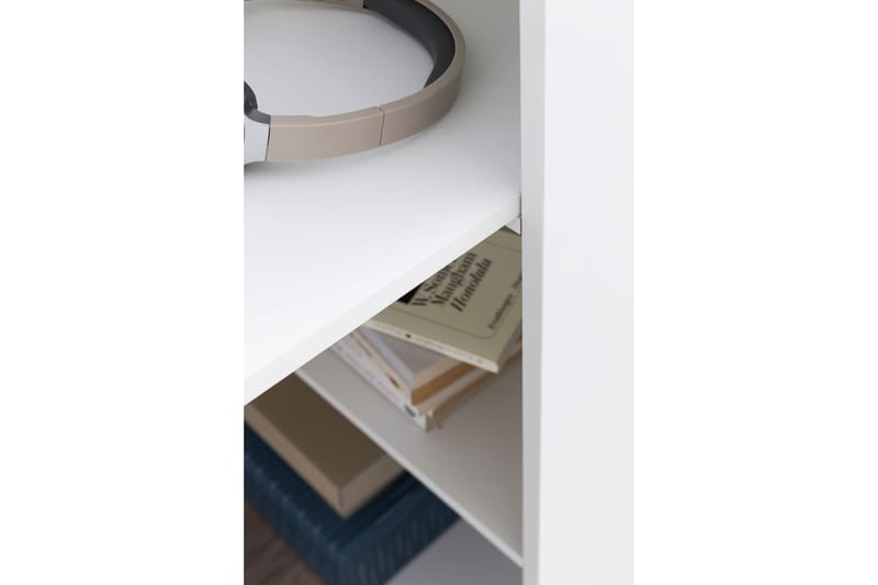 Shuping Skrivebord 120 cm med Oppbevaringshyller - Hvit - Møbler - Bord - Kontorbord - Skrivebord