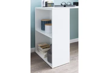 Shuping Skrivebord 120 cm med Oppbevaringshyller - Hvit - Møbler - Bord - Kontorbord - Skrivebord