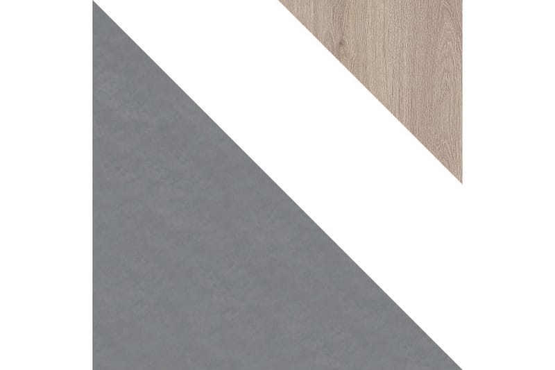 Sigmana Skrivebord 125 cm - Grå/Hvit/Natur - Skrivebord