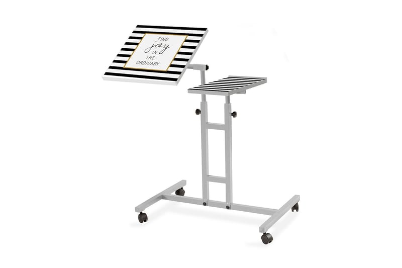 Similton Ståskrivebord 67 cm Tekst Striper - Hvit - Hev og senkbart skrivebord - Skrivebord