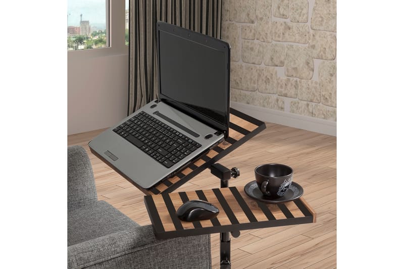 Similton Ståskrivebord 67 cm Tekst Striper - Tre/natur - Møbler - Bord - Kontorbord - Skrivebord - Hev og senkbart skrivebord