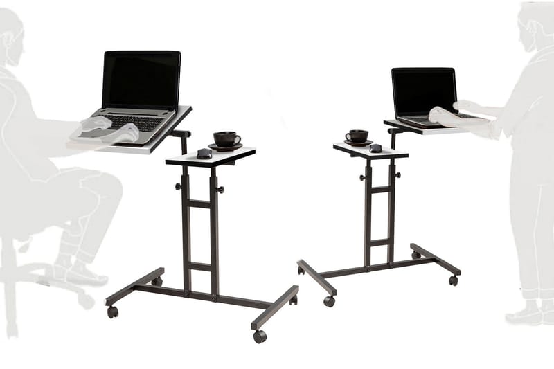 Similton StåSkrivebord 67 cm Text Randig - Svart - Møbler - Bord - Kontorbord - Skrivebord - Hev og senkbart skrivebord