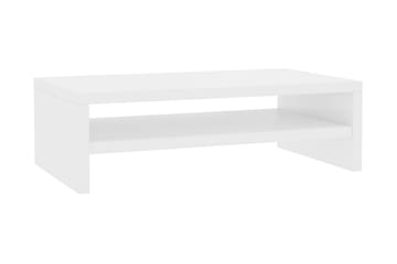 Skjermstativ høyglans hvit 42x24x13 cm sponplate - Hvit - Møbler - Bord - Kontorbord - Skrivebord