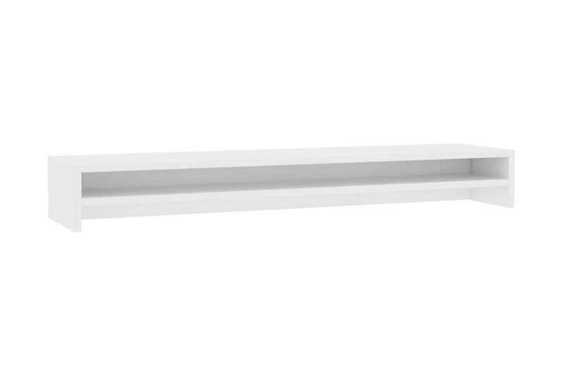 Skjermstativ hvit 100x24x13 cm sponplate - Møbler - Bord - Kontorbord - Skrivebord