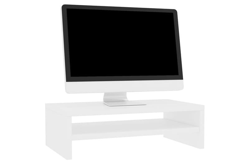 Skjermstativ hvit 42x24x13 cm sponplate - Hvit - Møbler - Bord - Kontorbord - Skrivebord