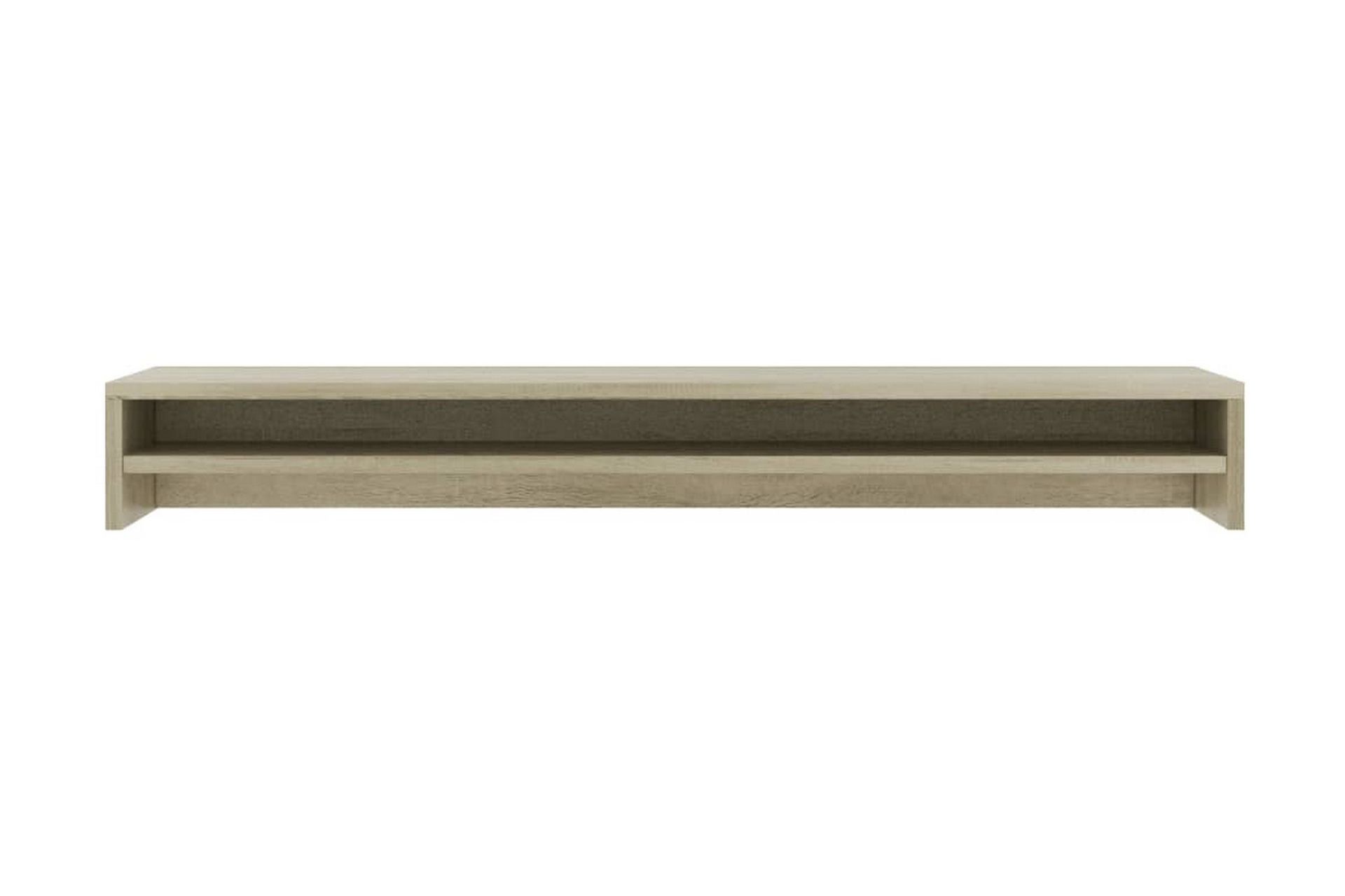 Skjermstativ sonoma eik 100x24x13 cm sponplate - Møbler - Bord - Kontorbord - Skrivebord