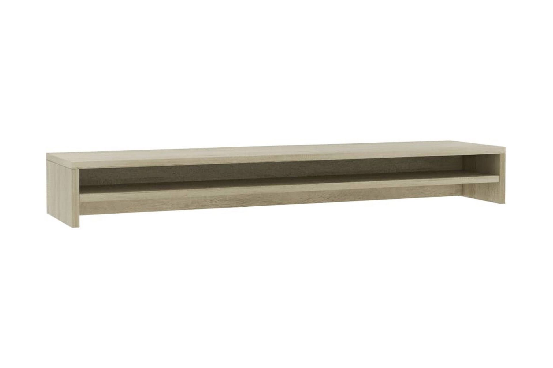 Skjermstativ sonoma eik 100x24x13 cm sponplate - Møbler - Bord - Kontorbord - Skrivebord