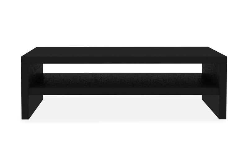 Skjermstativ svart 42x24x13 cm sponplate - Svart - Skrivebord