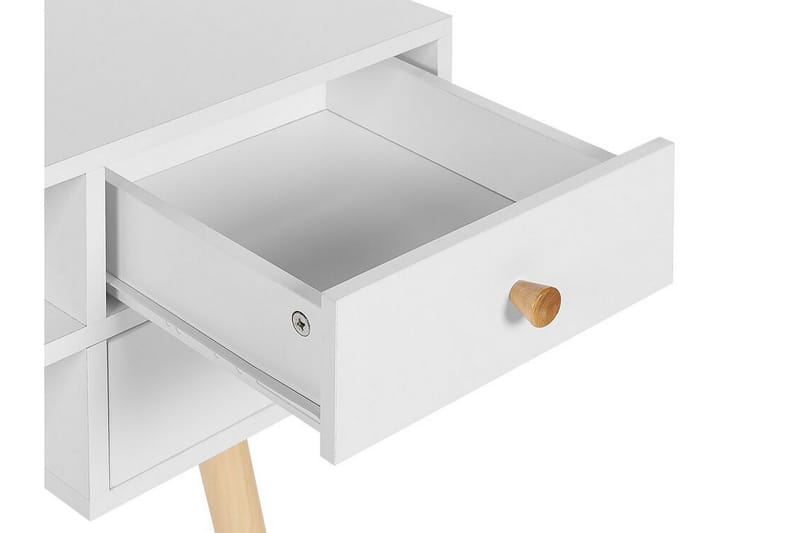 Skrivebord 110 x 55 cm Hvit LEVIN - Hvit - Skrivebord