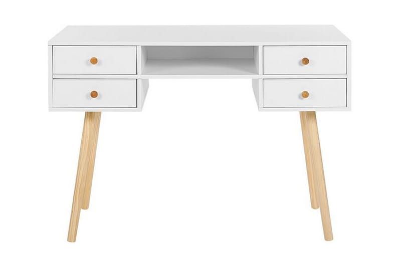 Skrivebord 110 x 55 cm Hvit LEVIN - Hvit - Møbler - Bord - Kontorbord - Skrivebord