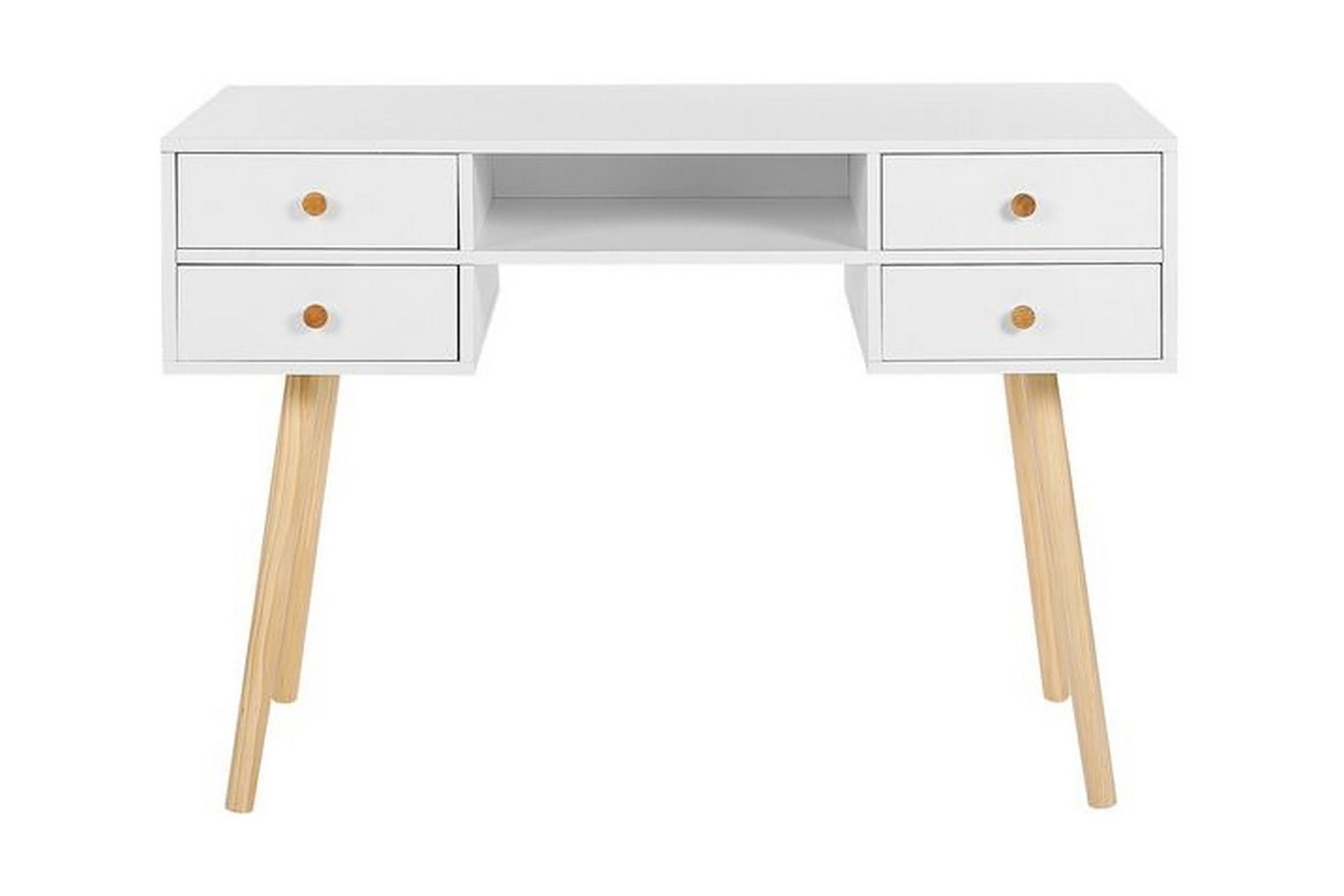 Skrivebord 110 x 55 cm Hvit LEVIN - Hvit