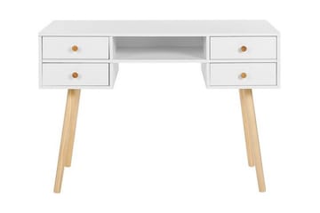 Skrivebord 110 x 55 cm Hvit LEVIN - Hvit - Møbler - Bord - Kontorbord - Skrivebord