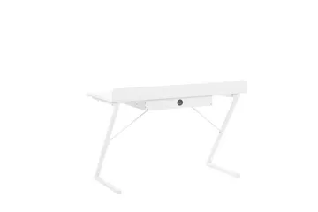 Skrivebord 120 x 60 cm Hvit/Lyst tre FOCUS - Hvit - Møbler - Bord - Kontorbord - Skrivebord