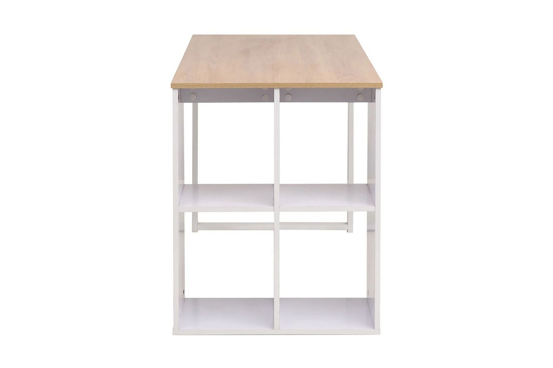 Skrivebord 120x60x75 cm eik og hvit - Møbler - Bord - Kontorbord - Skrivebord