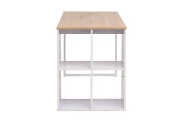 Skrivebord 120x60x75 cm eik og hvit - Møbler - Bord - Kontorbord - Skrivebord