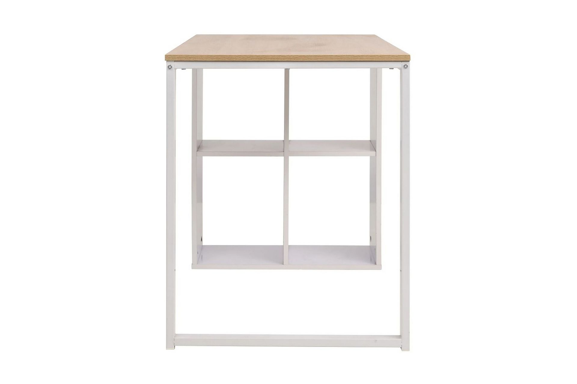 Skrivebord 120x60x75 cm eik og hvit - Møbler - Bord - Kontorbord - Skrivebord