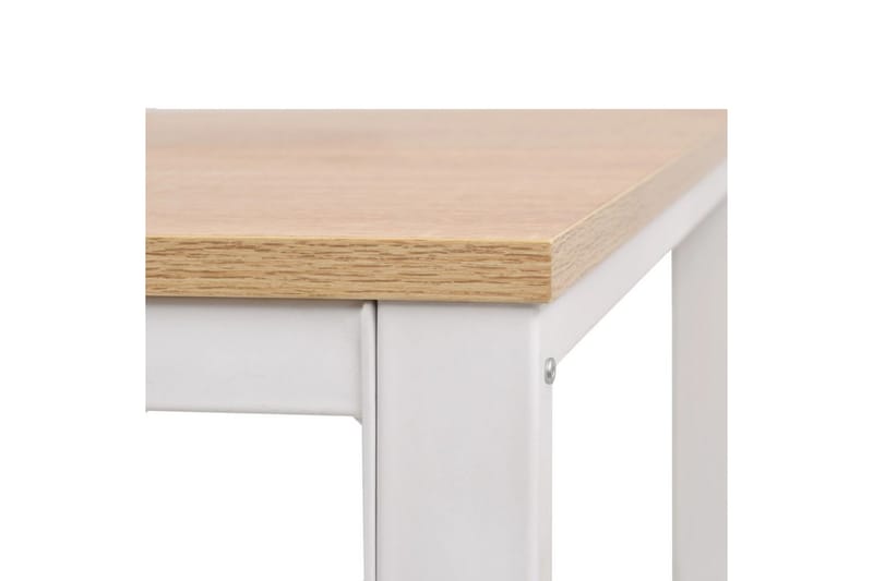 Skrivebord 120x60x75 cm eik og hvit - Skrivebord