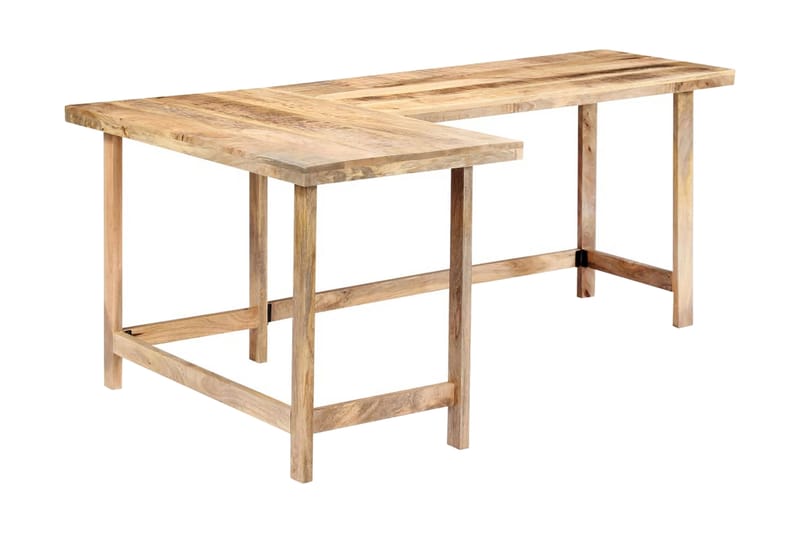 Skrivebord 180x120x76 cm heltre mango - Møbler - Bord - Kontorbord - Skrivebord