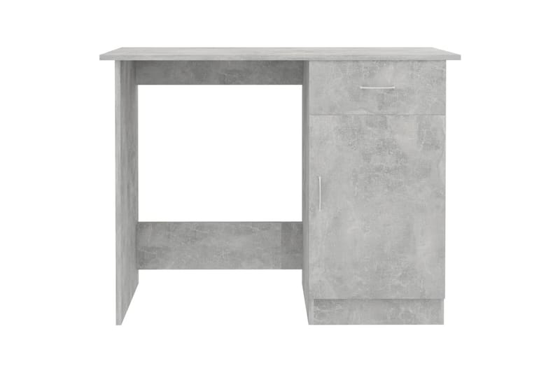 Skrivebord betonggrå 100x50x76 cm sponplate - Grå - Møbler - Bord - Kontorbord - Skrivebord