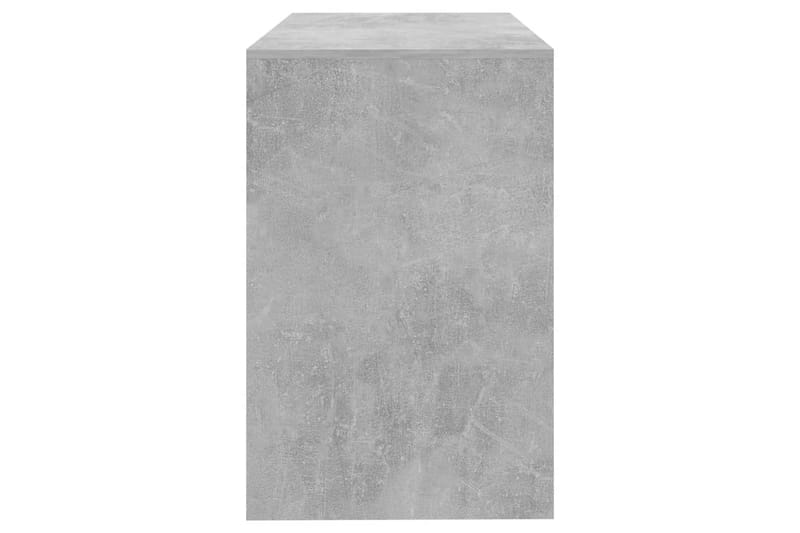 Skrivebord betonggrå 101x50x76,5 cm sponplate - Grå - Møbler - Bord - Kontorbord - Skrivebord
