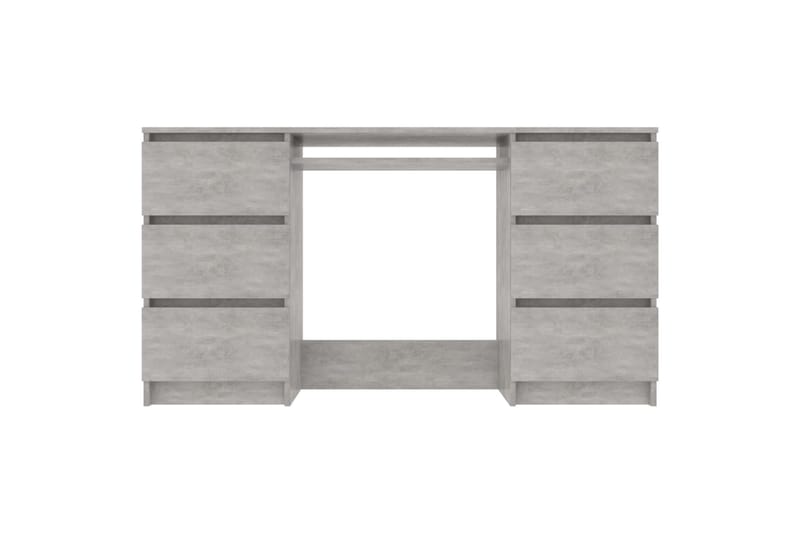 Skrivebord betonggrå 140x50x77 cm sponplate - Grå - Møbler - Bord - Kontorbord - Skrivebord