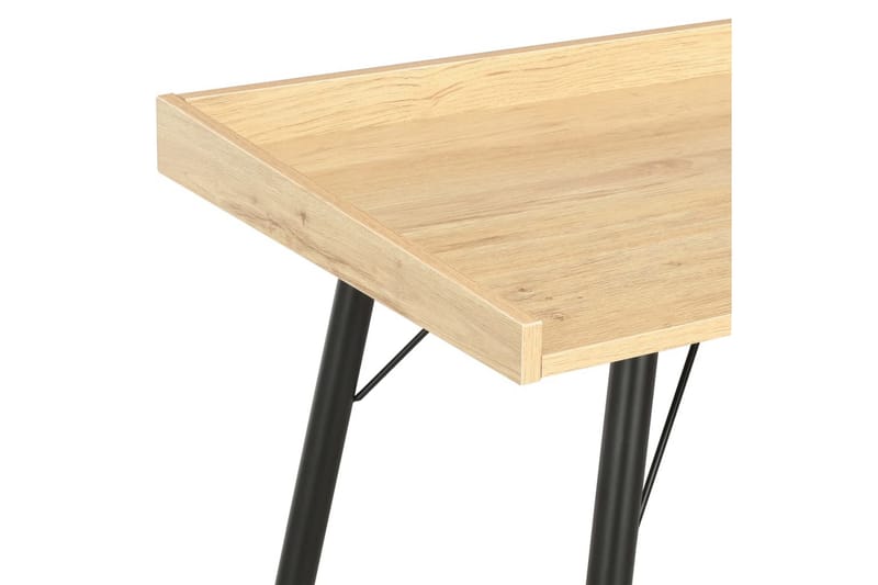 Skrivebord eik 90x50x79 cm - Brun - Skrivebord