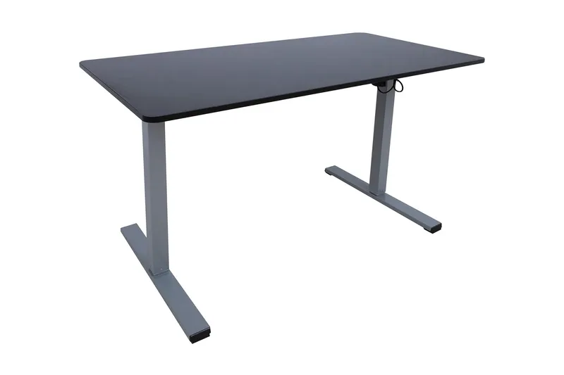 Skrivebord Ergo Optimal med motor 120x60 cm Svart/Grå, undefined