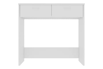 Skrivebord høyglans hvit 80x40x75 cm sponplate - Hvit - Møbler - Bord - Kontorbord - Skrivebord
