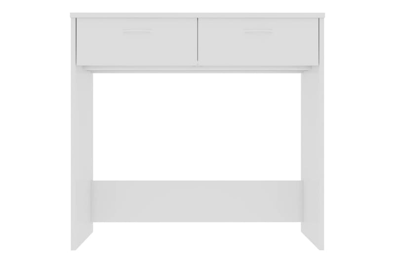 Skrivebord høyglans hvit 80x40x75 cm sponplate - Hvit - Skrivebord